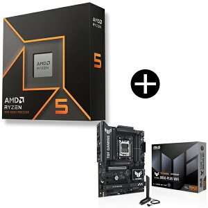 AMD Ryzen 5 9600X W/O Cooler WOF (6C/12T�A3.9GHz�A65W) CPU + ASUS TUF GAMING B850-PLUS WIFI �}�U�[�{�[�h �Z�b�g