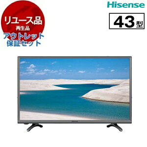 �y�����[�X�z �A�E�g���b�g�ۏ؃Z�b�g Hisense HJ43K310 [43V�^ �n��EBS�E110�xCS�f�W�^�� �t���n�C�r�W���� �t���e���r] [2018�N��]