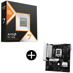AMD Ryzen 7 9850X3D W/O Cooler WOF 100-100001973WOF CPU (8C/16T 4.7Ghz 120W) + ASRock B650M Pro X3D �}�U�[�{�[�h �Z�b�g