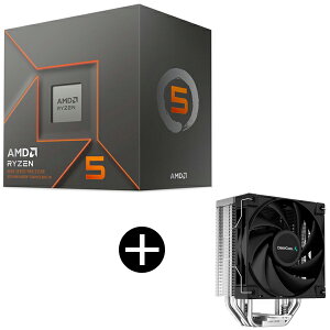 AMD Ryzen 5 8500G BOX With Wraith Stealth Cooler CPU + DEEPCOOL R-AK400-BKNNMN-G-1 �T�C�h�t���[�^CPU�N�[���[ �Z�b�g