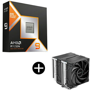 AMD Ryzen 9 9950X3D CPU + DEEPCOOL R-AK620-BKNNMT-G �u���b�N �T�C�h�t���[�^CPU�N�[���[ �Z�b�g