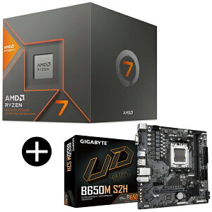 AMD Ryzen 7 8700G Wraith Stealth Cooler CPU + GIGABYTE B650M S2H �}�U�[�{�[�h �Z�b�g