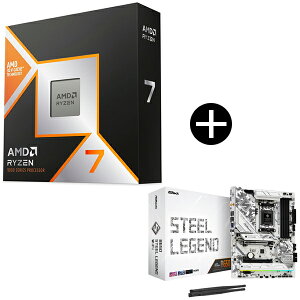 AMD Ryzen 7 9800X3D CPU + ASRock B650 Steel Legend WiFi �}�U�[�{�[�h �Z�b�g