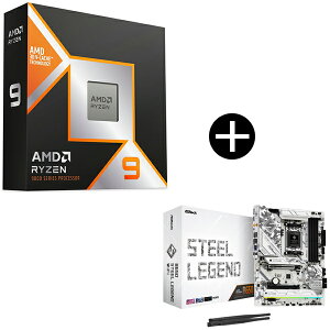 AMD Ryzen 9 9950X3D CPU + ASRock B650 Steel Legend WiFi �}�U�[�{�[�h �Z�b�g