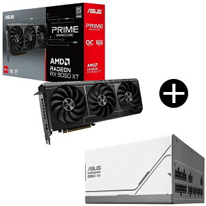 ASUS PRIME-RX9060XT-O16G PRIME �O���t�B�b�N�{�[�h + AP-850G �d�����j�b�g �Z�b�g