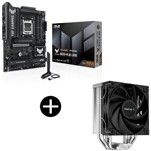 ASUS TUF GAMING B850-PLUS WIFI �}�U�[�{�[�h + DEEPCOOL R-AK400-BKNNMN-G-1 �T�C�h�t���[�^CPU�N�[���[ �Z�b�g