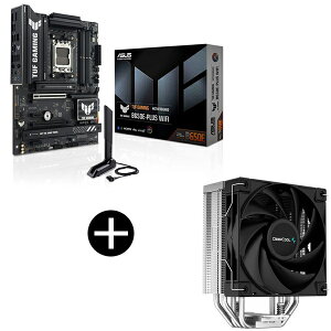 ASUS TUF GAMING B650E-PLUS WIFI �}�U�[�{�[�h + DEEPCOOL R-AK400-BKNNMN-G-1 �T�C�h�t���[�^CPU�N�[���[ �Z�b�g