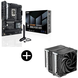 ASUS TUF GAMING B860-PLUS WIFI �}�U�[�{�[�h + DEEPCOOL R-AK620-BKNNMT-G �u���b�N �T�C�h�t���[�^CPU�N�[���[ �Z�b�g