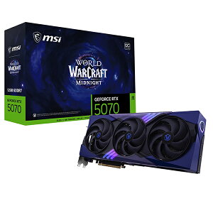 MSI GeForce RTX 5070 12G World of Warcraft MIDNIGHT VOID EDITION OC [�O���t�B�b�N�{�[�h]