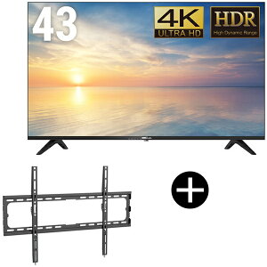 �y7/5 19���`�G���g���[��P10�{�zDMM.com DKS-4K43DG6 43�C���` 4K �t���f�B�X�v���C + DKS-LWM1 �e���r�X�^���h (43�`85�C���`) �Z�b�g ���[�J�[���� xp10n