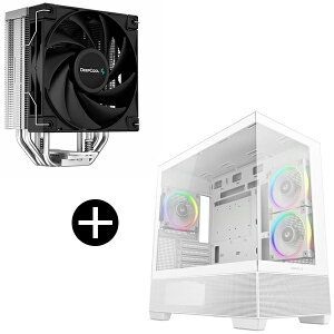 DEEPCOOL R-AK400-BKNNMN-G-1 �T�C�h�t���[�^CPU�N�[���[ + R-CG380-WHAGM3-G �z���C�g PC�P�[�X �Z�b�g