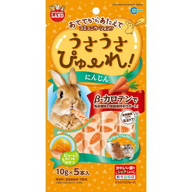 マルカン うさうさぴゅーれ にんじん 10g×5本入 うさぎ エサ フード