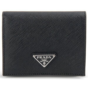 PRADA �v���_ ��܂���z ���z �l�� �u���b�N �� �T�t�B�A�[�m ���f�B�[�X 1MV204 QHH F0632 BIFOLD WALLET NERO �R���p�N�g �u�����h �a���� �V���� ��̓� �N���X�}�X �v���[���g �M�t�g �y���s�A���i
