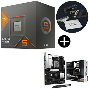 AMD Ryzen 5 8600G BOX With Wraith Stealth Cooler CPU + ASRock B850 Rock WiFi 7 �u���b�N �}�U�[�{�[�h + ASRock�I���W�i���}�E�X�p�b�h �Z�b�g
