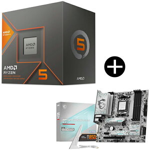 AMD Ryzen 5 8600G BOX With Wraith Stealth Cooler CPU + MSI B850M GAMING PLUS WIFI B850M GAMING PLUS WIFI �}�U�[�{�[�h �Z�b�g