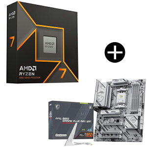 AMD Ryzen 7 9700X W/O Cooler WOF (8C/16T�A3.8GHz�A65W) CPU + MSI MAG B850 GAMING PLUS MAX WIFI �}�U�[�{�[�h �Z�b�g