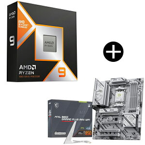 AMD Ryzen 9 9950X3D CPU + MSI MAG B850 GAMING PLUS MAX WIFI �}�U�[�{�[�h �Z�b�g