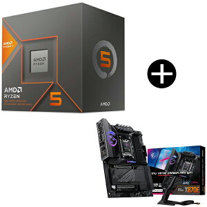 AMD Ryzen 5 8600G BOX With Wraith Stealth Cooler CPU + MSI MPG X870E CARBON MAX WIFI �u���b�N ATX�Q�[�~���O�}�U�[�{�[�h �Z�b�g