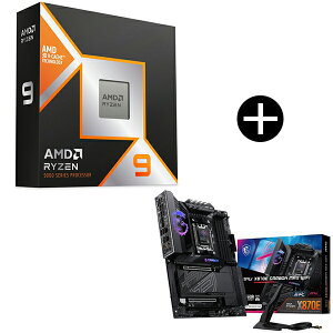 AMD Ryzen 9 9950X3D CPU + MSI MPG X870E CARBON MAX WIFI �u���b�N ATX�Q�[�~���O�}�U�[�{�[�h �Z�b�g