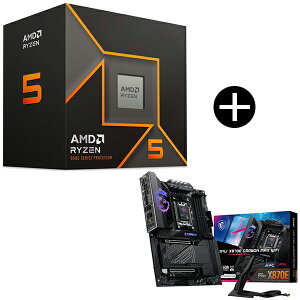 AMD Ryzen 5 9600 CPU + MSI MPG X870E CARBON MAX WIFI �u���b�N ATX�Q�[�~���O�}�U�[�{�[�h �Z�b�g