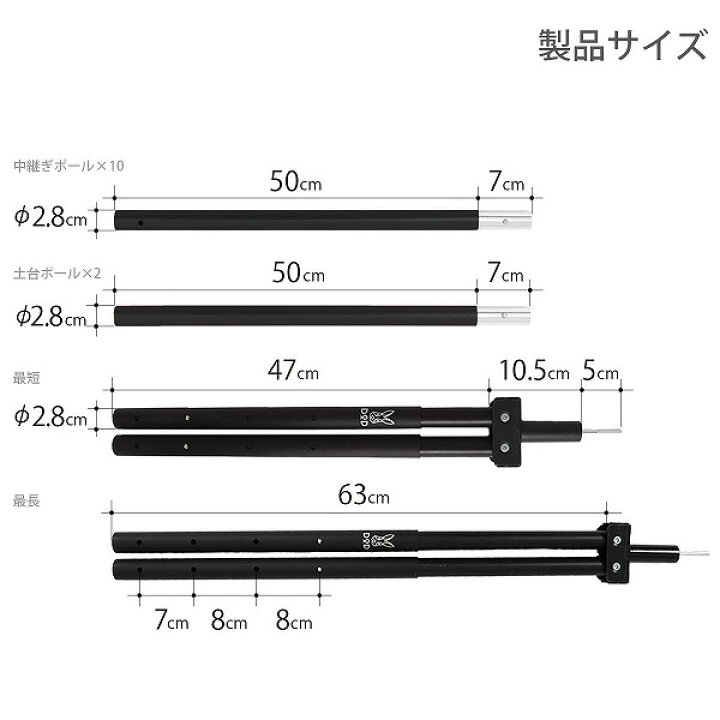楽天市場】DOD テント フタマタノキワミ FA5-603-BK dod アウトドア  
