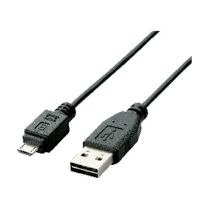 ELECOM U2C-DAMB20BK �u���b�N [ ���ʑ}��USB�P�[�u��(A-microB) 2m ]
