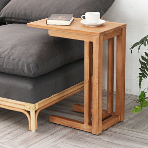 サイドテーブル 完成品 木製 天然木 無垢材 チーク おしゃれ ソファテーブル ベッドテーブル T208XP Breeze シリーズ メーカー直送 新生活