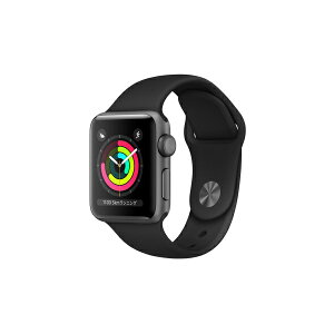 APPLE MTF02J/A ブラックスポーツバンド Series 3 GPSモデル 38mm [Apple Watch]