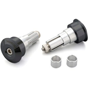 デイトナ D96706 HIGHSIDER (ハイサイダー) バイク用 バーエンドミラーアダプター ドット ブラック 汎用タイプ ハンドル内径12.0mm〜22.0mmまで適合