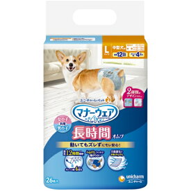 ユニチャーム マナーウェア 高齢犬用 紙オムツ Lサイズ 26枚入り ペット用 おむつ お散歩 お出かけ