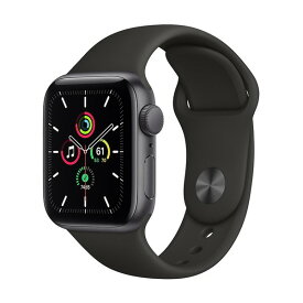 APPLE MYDP2J/A ブラックスポーツバンド SE GPSモデル 40mm [Apple Watch]