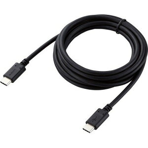 ELECOM MPA-CC20PNBK �u���b�N �X�}�z�E�^�u���b�g�pUSB�P�[�u�� USB(C-C) �X�^���_�[�h Power Delivery�Ή� �F�ؕi 2.0m