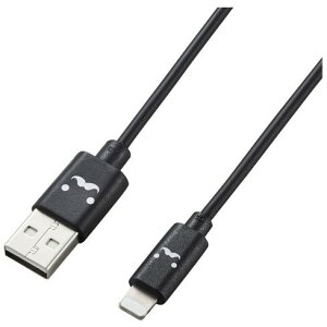 ELECOM MPA-FUAL03CBK �u���b�N Lightning�P�[�u�� �J���t�� 0.3m