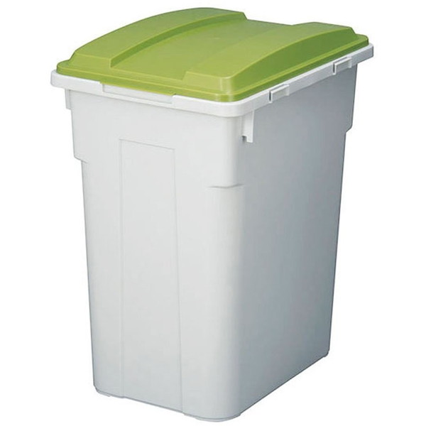 オフィスにご家庭に調和 新輝合成 連結 カラー 超安い 値引き フタ付 分別 70L ペール つながる グリーン ゴミ箱