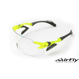 Air Fly エアフライ AF301C31BK スポーツサングラス チョウコウネオンイエロー ノーズパットレス 鼻パットなし スポーツ サングラス メガネ ランニング トレッキング ゴルフ アウトドア ウインター ジゴスペック ZYGOSPEC