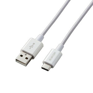 ELECOM MPA-ACYS07NWH X}[gtHpUSBP[u USB(A-C) Fؕi Jϋv 0.7m zCg