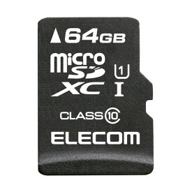 ELECOM MF-MSD064GC10R MicroSDXCカード データ復旧サービス付 Class10 64GB メーカー直送