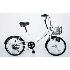 21Technology SK206 ホワイト [ミニベロ（20インチ・6段変速）] メーカー直送 小型自転車 ミニベロ アウトドア 快適 サイクリング 街乗り おしゃれ プレゼント