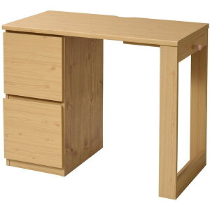 育てる デスク コンパクト デスク チェスト セット 買い足し 可能 机 収納 キャビネット 付き 大人の勉強机 書斎机 リビングデスク 木製 省スペース 幅90 FWD-0002-NA JKプラン メーカー直送 新生