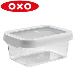 OXO(オクソー）ロックトップコンテナ 0.9L Sレクタングル 1117780　密閉 お 弁当 容器 収納 保存 密封 液漏れしない　冷凍　電子レンジ エクプラ特選