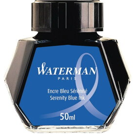 WATERMAN S0110720 ボトルインク セレニティ ブルー(フロリダブルー) [ 詰替えインク(50ml) ] 新生活