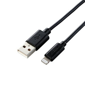 ELECOM MPA-UAL10BK [ iPhoneP[u CgjOP[u 1m iPad iPod f[^ʐM [d USB-A Lightning ubN RoHSwߏ(10) ]