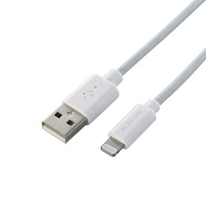ELECOM MPA-UAL10WH [ iPhoneP[u CgjOP[u 1m iPad iPod f[^ʐM [d USB-A Lightning zCg RoHSwߏ(10) ]