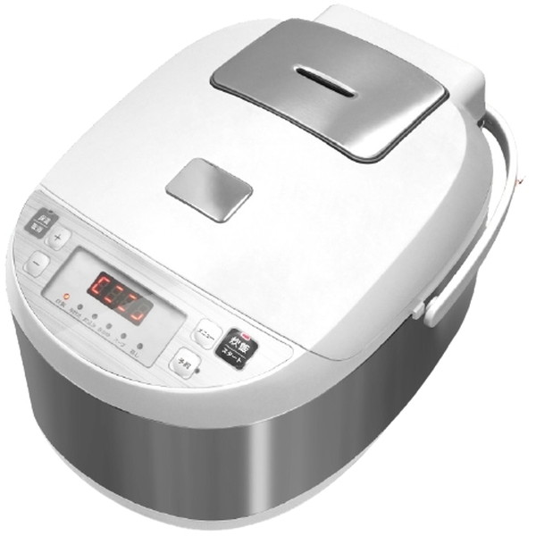 大きめのボタンでらくらく炊飯 VERSOS VS-KE65 倉庫 5.5合炊き SALENEW大人気! 炊飯器 ホワイト