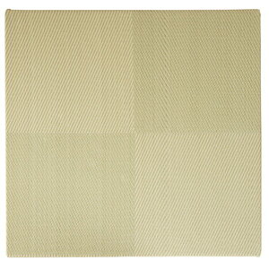 萩原 159055510 水拭きできる い草風 小型 置き畳 市松模様 65×65×2.5cm グリーン メーカー直送 新生活