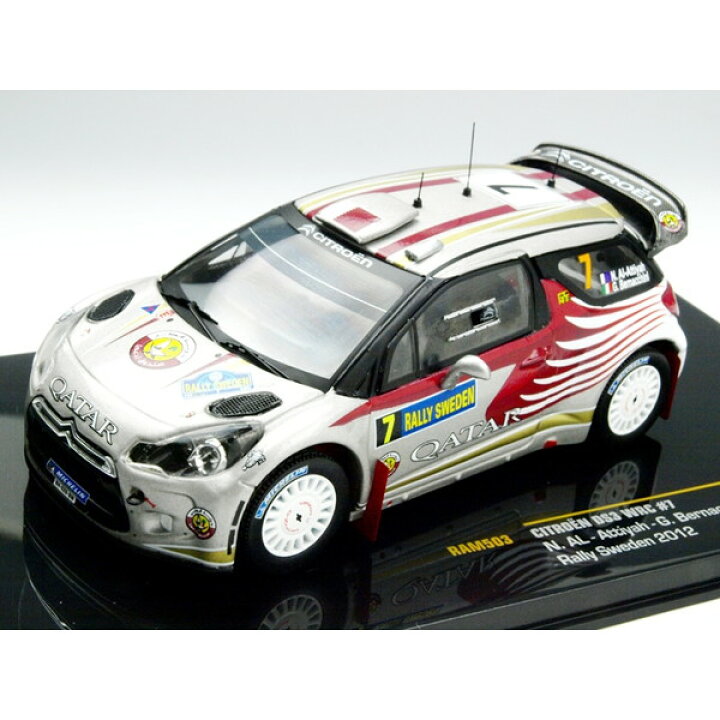 楽天市場 イクソモデル シトロエン Ds3 Wrc12 ラリー スウェーデン 7 N Al Attiyah G Bernacchini 1 43 Xprice楽天市場店