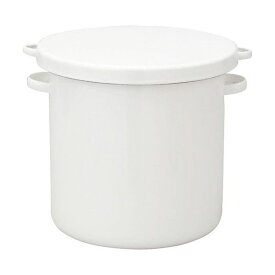 野田琺瑯 ホワイトシリーズラウンドストッカー (24cm)