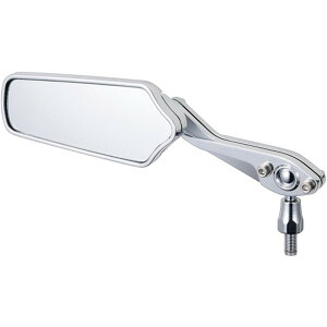 TANAX AM2-101-10L ガセットミラー 左 クロームメッキ/シルバー鏡