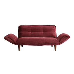 ホームテイスト SH-07-CDS 肌触りが良いコーデュロイソファ 2人掛け Qooliss-クーリス- レッド メーカー直送