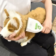 THANKO サンコー ペット 抜け毛 対策 ブラシ 掃除機につけるわんタッチ抜け毛吸い取りブラシ 犬用ブラシ …